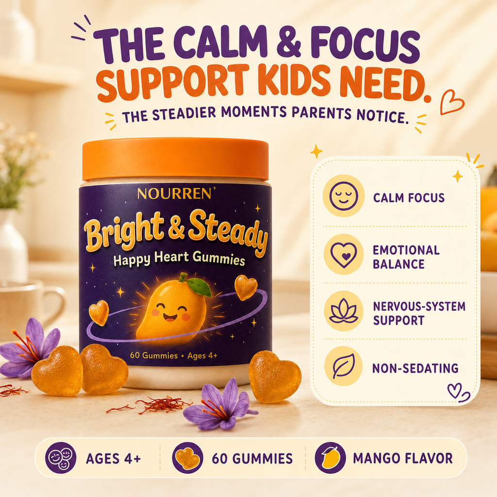 Bright and Steady calm and focus support product promise